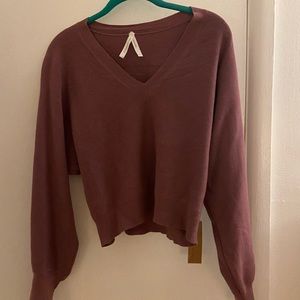 Plum colored simple top/sweater. Size small